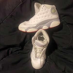 Jordan Kids White and Gray Sneakers